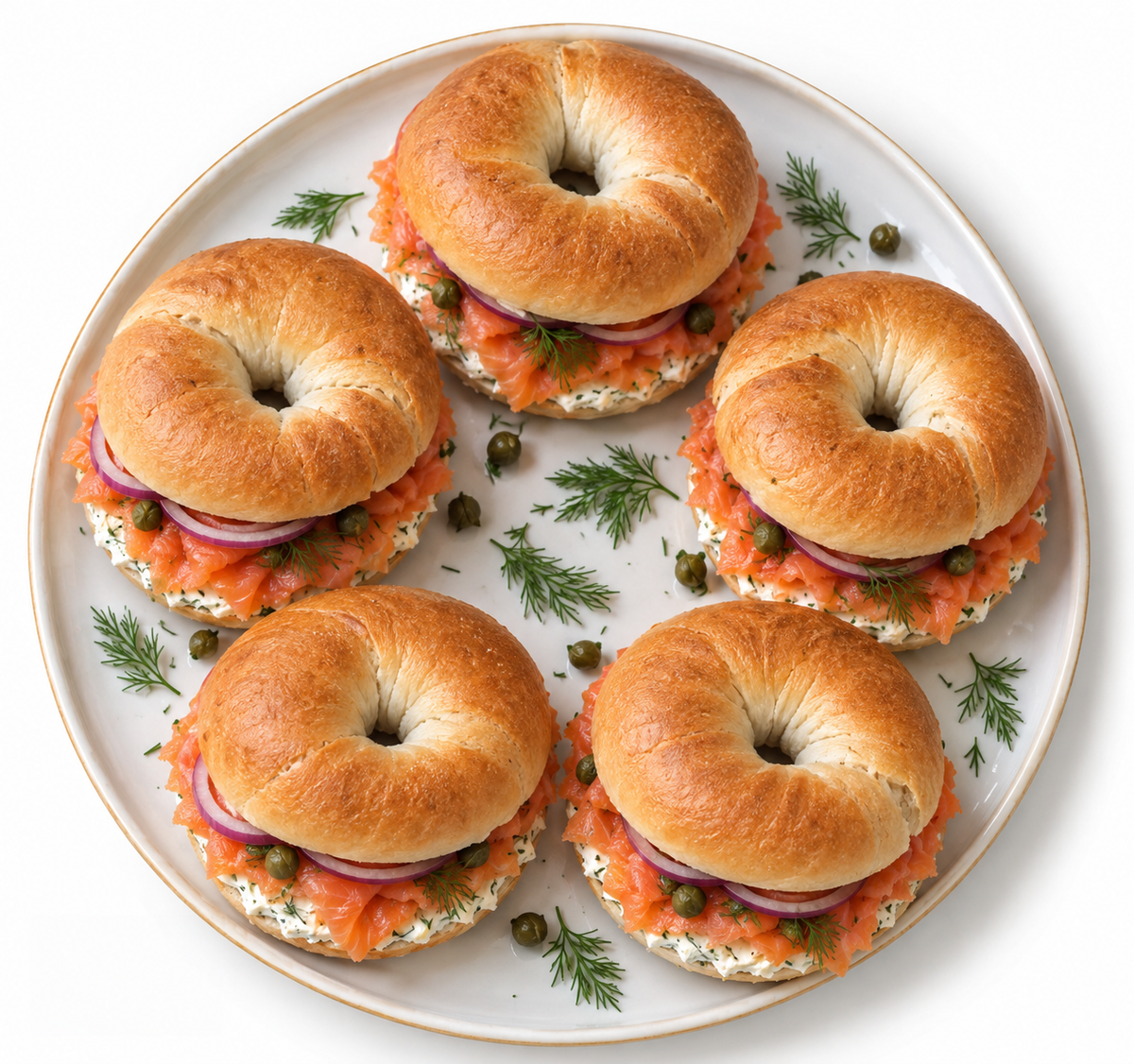 Smoked Salmon Bagel Platter