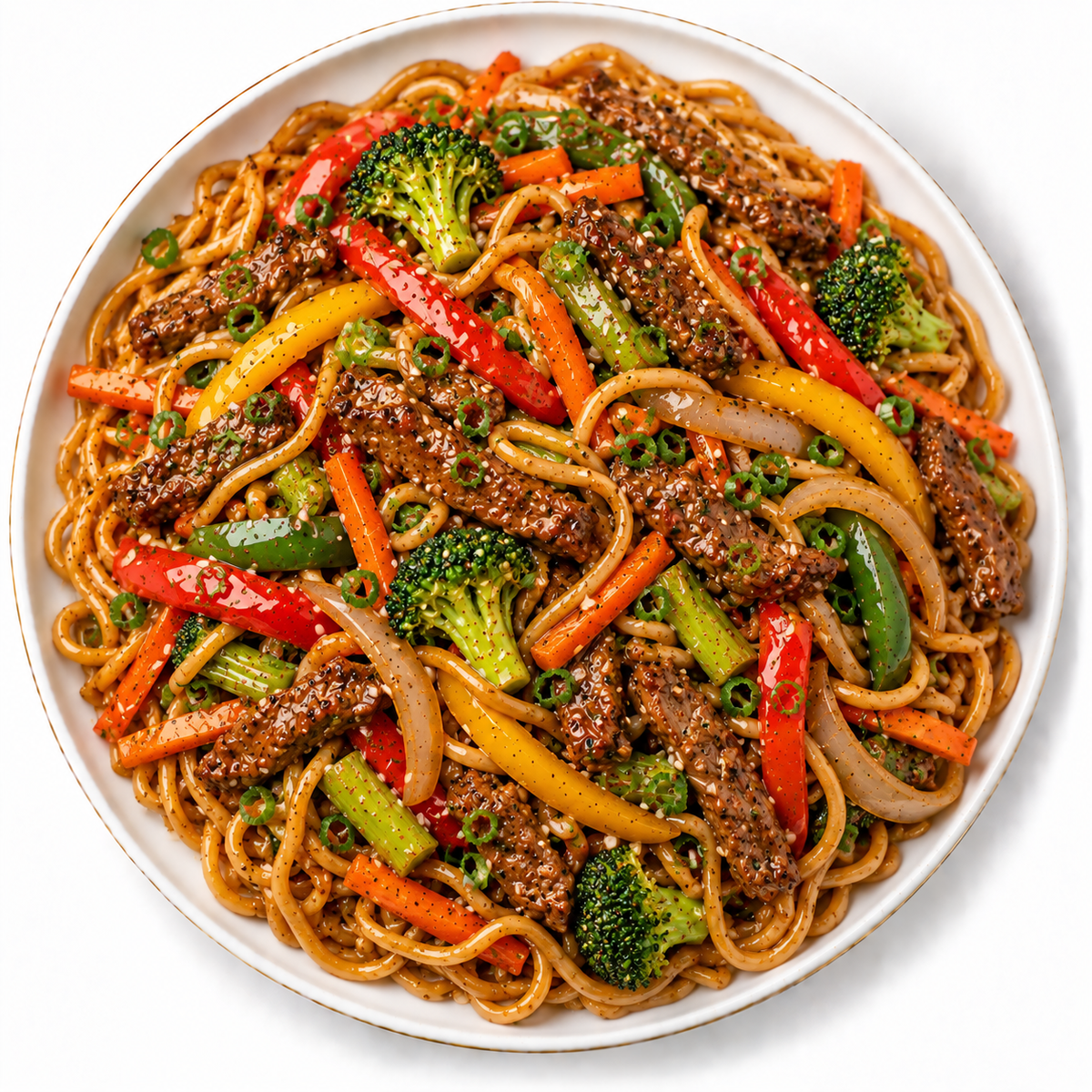 Beef Stir-Fry with Noodles Tray