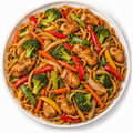Chicken Stir-Fry with Noodles Tray