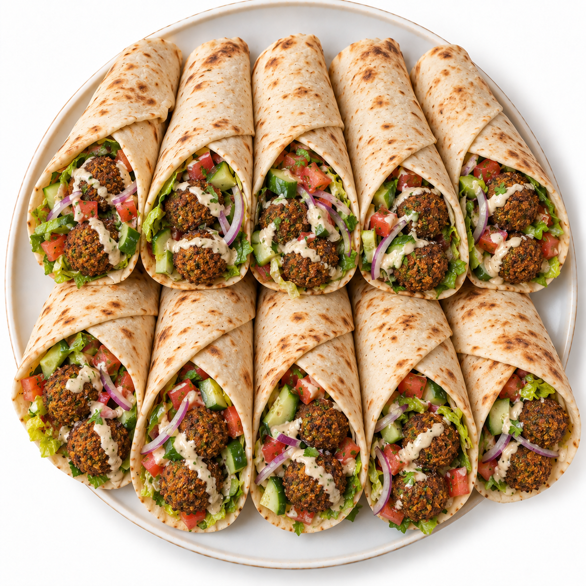 Falafel Wrap Platter
