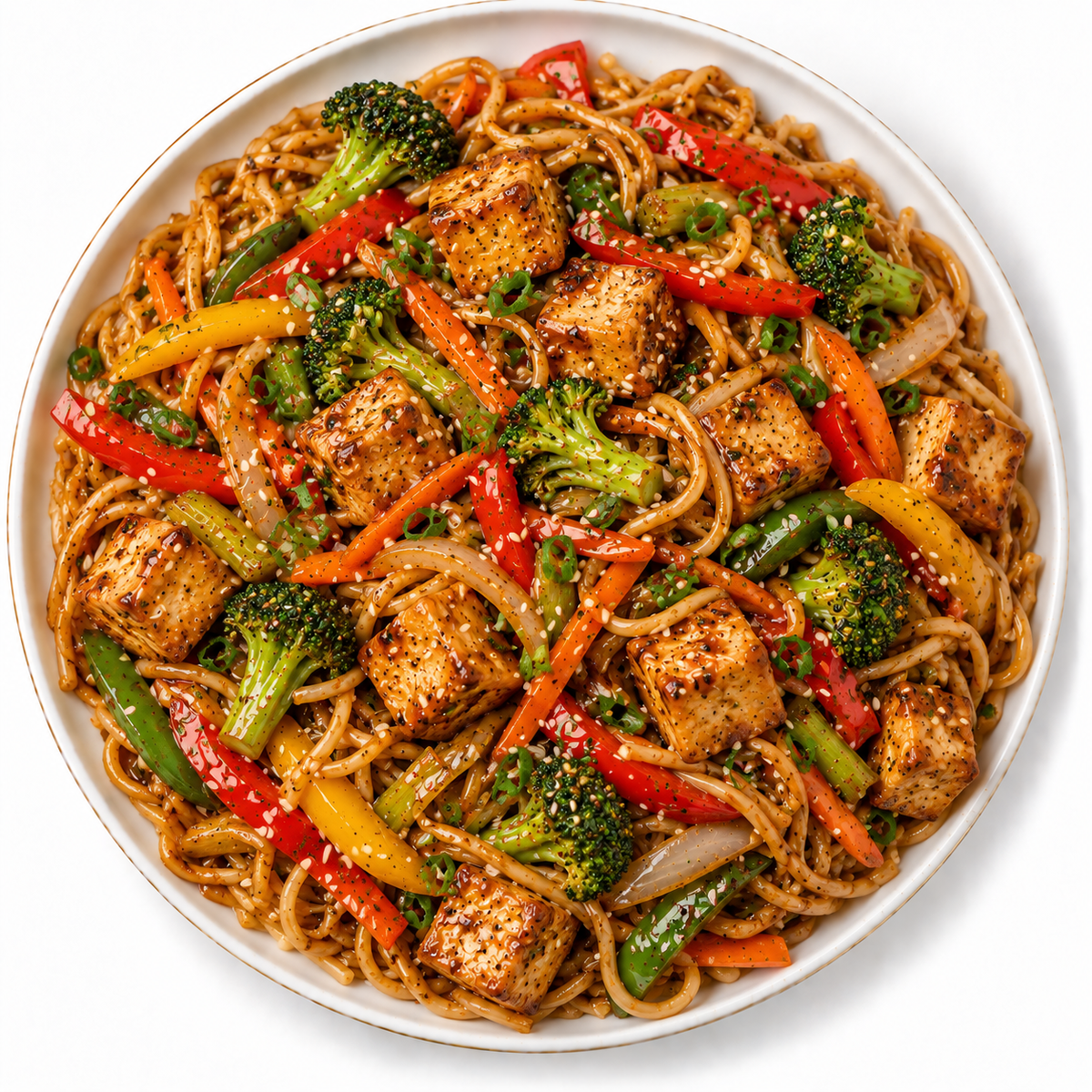 Tofu Stir-Fry with Noodles Tray