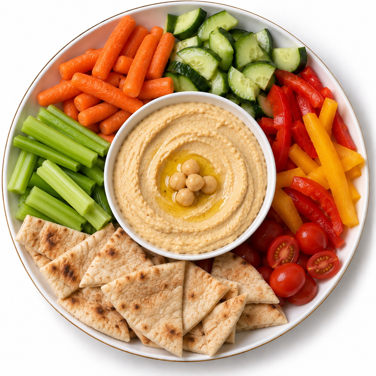Hummus & Vegetable Platter