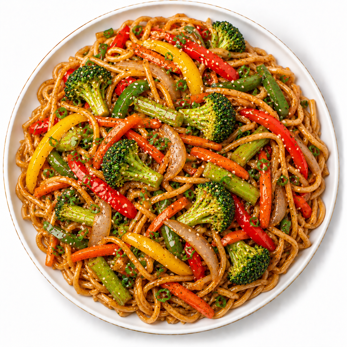 Vegetable Stir-Fry with Noodles Tray